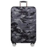 Protective Dustproof Cover for Travel Trolley Suitcase - Small Size - Camouflage 3 - Rear View