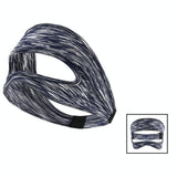 Gray Breathable Vr Eye Mask - Lightweight - Orange Gray