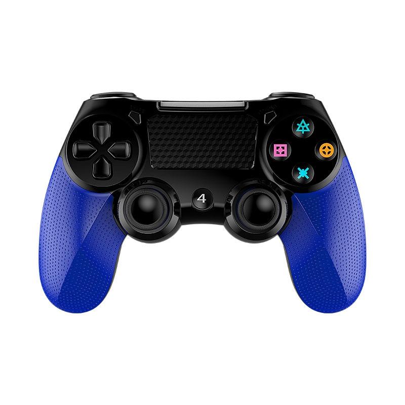 Wireless Bluetooth Gamepad for Ps4 - Dual Vibration Touch Screen Light Audio - 2 Pcs - Black