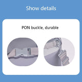 Waterproof Beach Bag For Outdoor Activities Pvc Mesh Cloth Storage Bucket For Swimming Rafting And Seaside Fun - Grey - Top-Down View