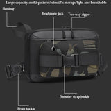 Functional Men Chest Bag Versatile Messenger Bag For Everyday Use - Camouflage - Extra Image