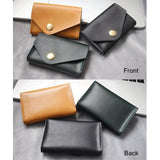 Waterproof Leather Card Holder Durable & Stylish - Brown