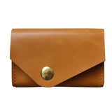 Waterproof Leather Card Holder Durable & Stylish - Brown