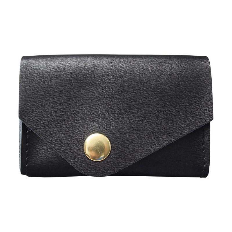 Waterproof Leather Card Holder Durable & Stylish - Brown