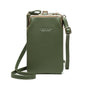 Stylish Pebbled Shoulder Bag For Women - Green