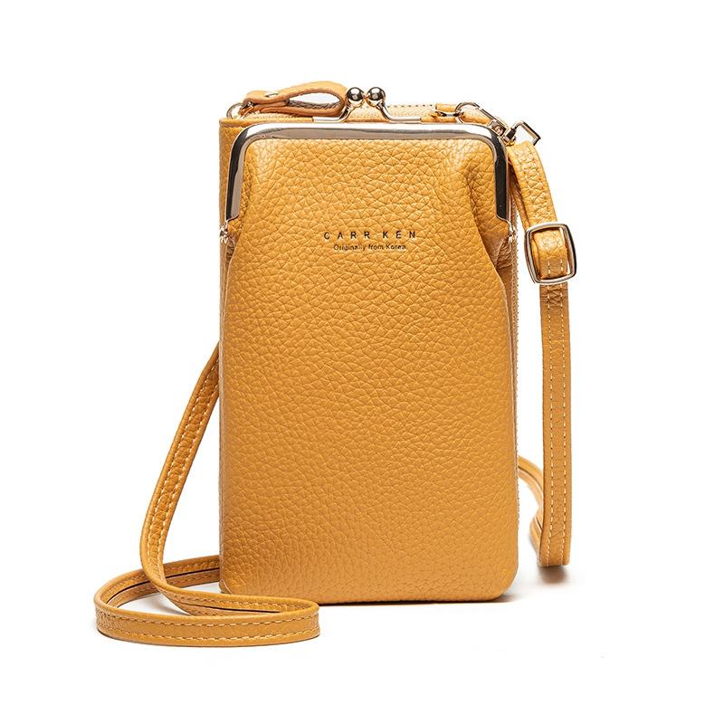 Stylish Pebbled Shoulder Bag For Women - Green