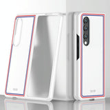 For Samsung Galaxy Z Fold4 5G Frosted Skin Case - Slim & Stylish - Green Color Bar - Extra Image