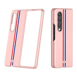 For Samsung Galaxy Z Fold4 5G Frosted Skin Case - Slim & Stylish - Green Color Bar - Extra Image