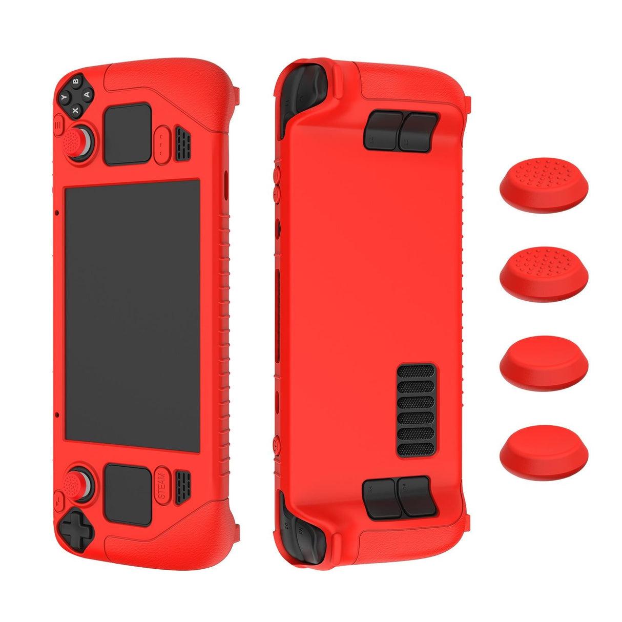 Silicone Game Controller Cover with 4 Key Caps - Protective - Luminous Blue