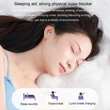 Comfortable Wireless Bluetooth Earphones - Noise Canceling - Purple - Top-Down View