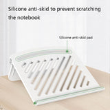 Foldable Laptop Cooling Stand - Height Adjustable - Pink - Side View