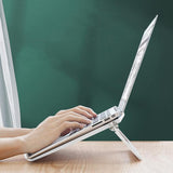 Foldable Laptop Cooling Stand - Height Adjustable - Pink - Extra Image