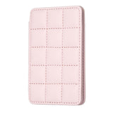 Grid Pattern Card Bag Sticker For Mobile Phones - Black - Extra Image