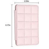 Grid Pattern Card Bag Sticker For Mobile Phones - Black - Extra Image