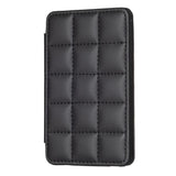 Grid Pattern Card Bag Sticker For Mobile Phones - Black
