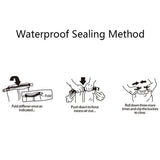 Waterproof Rafting Backpack For Outdoor Activities - Bean Green - Close-Up Angle