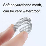 5-piece Self-adhesive Mosquito Stickers for Screen Windows with Drain Holes - Black - 45-Degree Angle