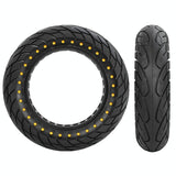 10 Inflatable Honeycomb Solid Run-flat Tire Electric Scooter - 36Mm Slot Red - Top-Down View