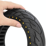 10 Inflatable Honeycomb Solid Run-flat Tire Electric Scooter - 36Mm Slot Red