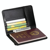 Multi Card Passport Holder Anti Magnetic Wallet - Wine - Low Angle