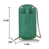 Compact Cell Phone Crossbody Bag - Purple - Top-Down View