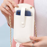 Compact Cell Phone Crossbody Bag - Purple - 45-Degree Angle