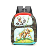 Kindergarten 3d Cartoon School Bag - Ideal for Little Ones - Monkey - Front View