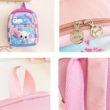 Kindergarten 3d Cartoon School Bag - Ideal for Little Ones - Monkey - Rear View