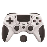 Bluetooth Gamepad for Ps4 Pro with Dual Vibration and Six-axis Control - Black White - Extra Image
