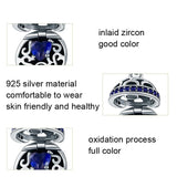 925 Sterling Silver Zircon Pendant With Parts - Scc689-G - Top-Down View