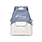 Large Splash Proof Backpack For Outings & School - Gray Blue