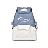Large Splash Proof Backpack For Outings & School - Gray Blue