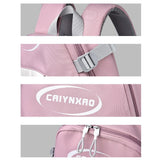 Large Splash Proof Backpack For Outings & School - Gray Blue - Extra Image