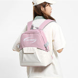 Large Splash Proof Backpack For Outings & School - Gray Blue - Extra Image