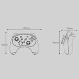 Cat Shaped Wireless Tooth Handle for Nintendo Switch - Black White - Top-Down View