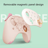 Cat Shaped Wireless Tooth Handle for Nintendo Switch - Black White - 45-Degree Angle