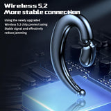 Wireless Bone Conduction Sports Earphones - M520 - Pink - Top-Down View