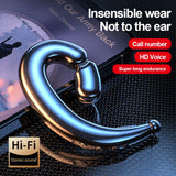 Wireless Bone Conduction Sports Earphones - M520 - Pink - Rear View