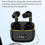 Wireless In-ear Earphones with Digital Charging Case - J2 - Pink - Rear View