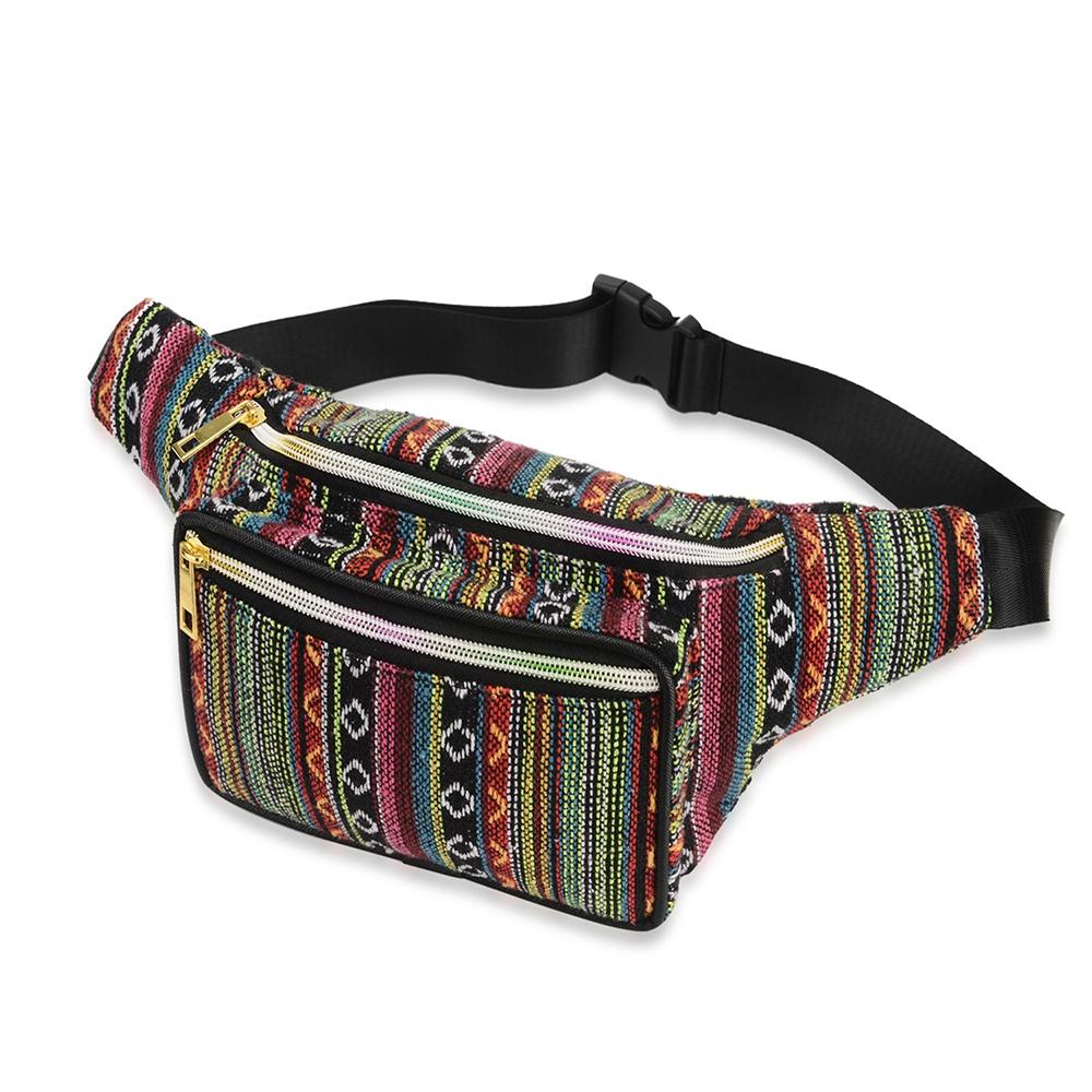 Boho Ethnic Style Waist Bag 34 X 15Cm - Style-C
