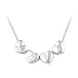 925 Sterling Silver Platinum Plated Love Letters Diy Beads In - V - Side View