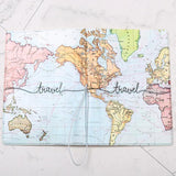 Passport Cover For Travel Abroad 3D Map Design - Ma - Side View