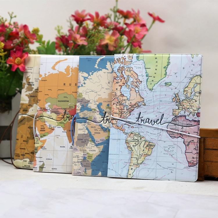 Passport Cover For Travel Abroad 3D Map Design - Ma