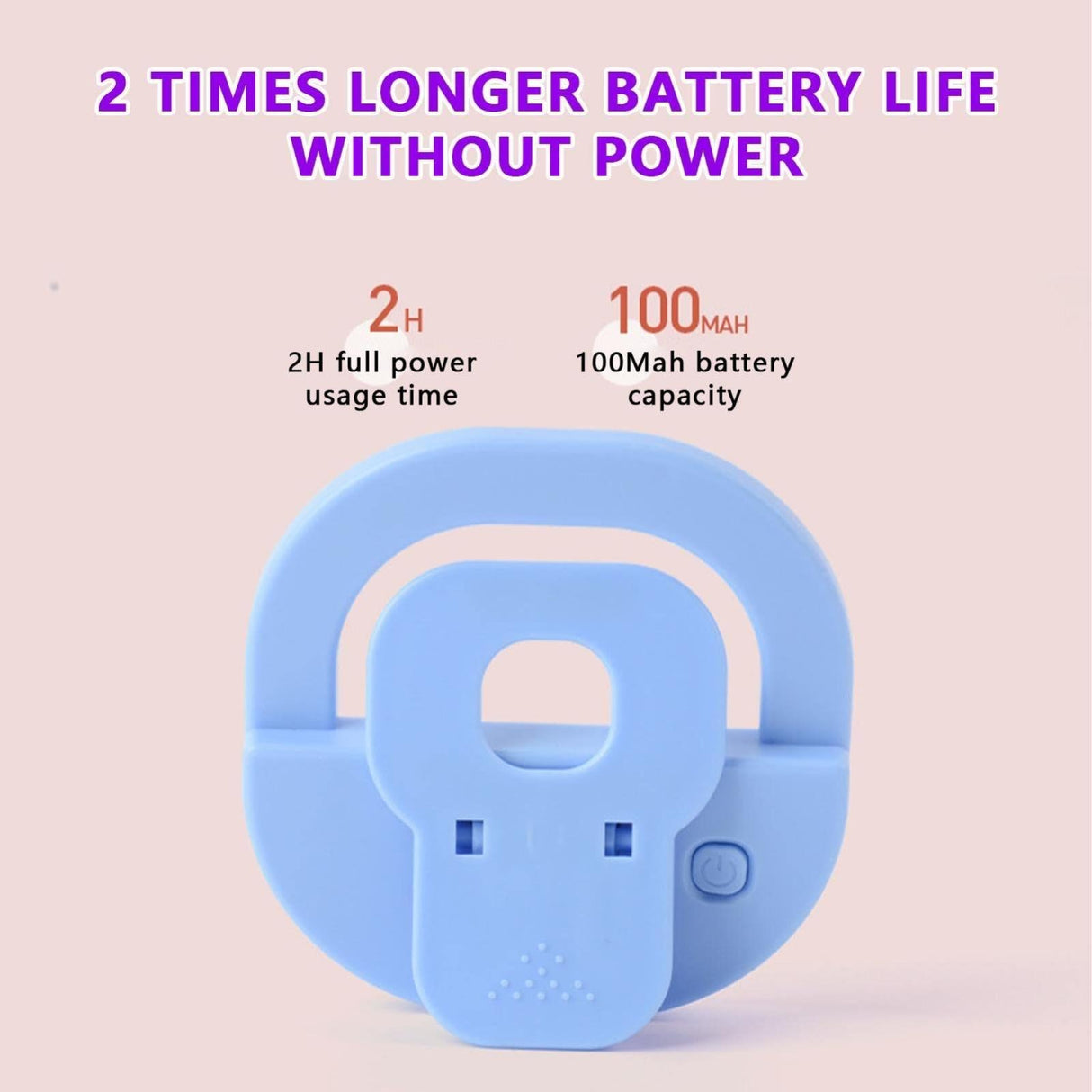 Rechargeable Clip-on Selfie Light for Mobile Phones - Blue