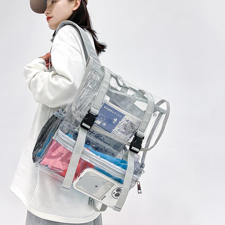 Waterproof Travel Backpack - Pvc Material - Blue