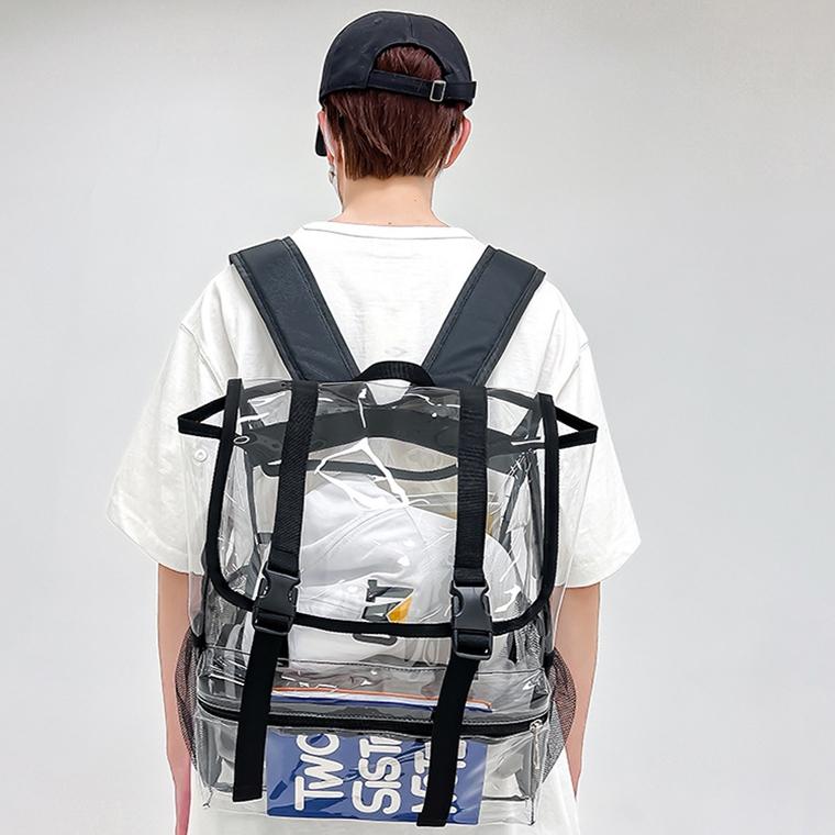 Waterproof Travel Backpack - Pvc Material - Blue