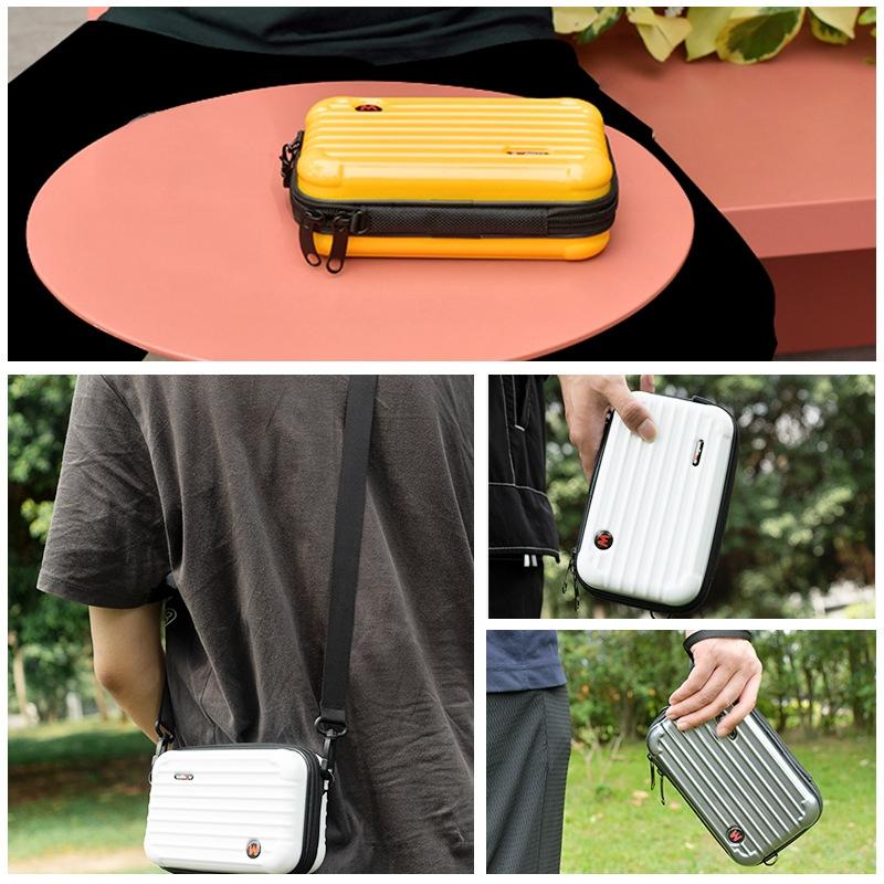 Waterproof Hard Shell Storage Bag for Amagisn - Compact Size - Pearl White
