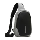 Secure Multi Layer Chest Bag For Outdoor Cycling - Dark Grey