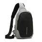 Secure Multi Layer Chest Bag For Outdoor Cycling - Dark Grey