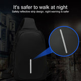 Secure Multi Layer Chest Bag For Outdoor Cycling - Dark Grey - Low Angle